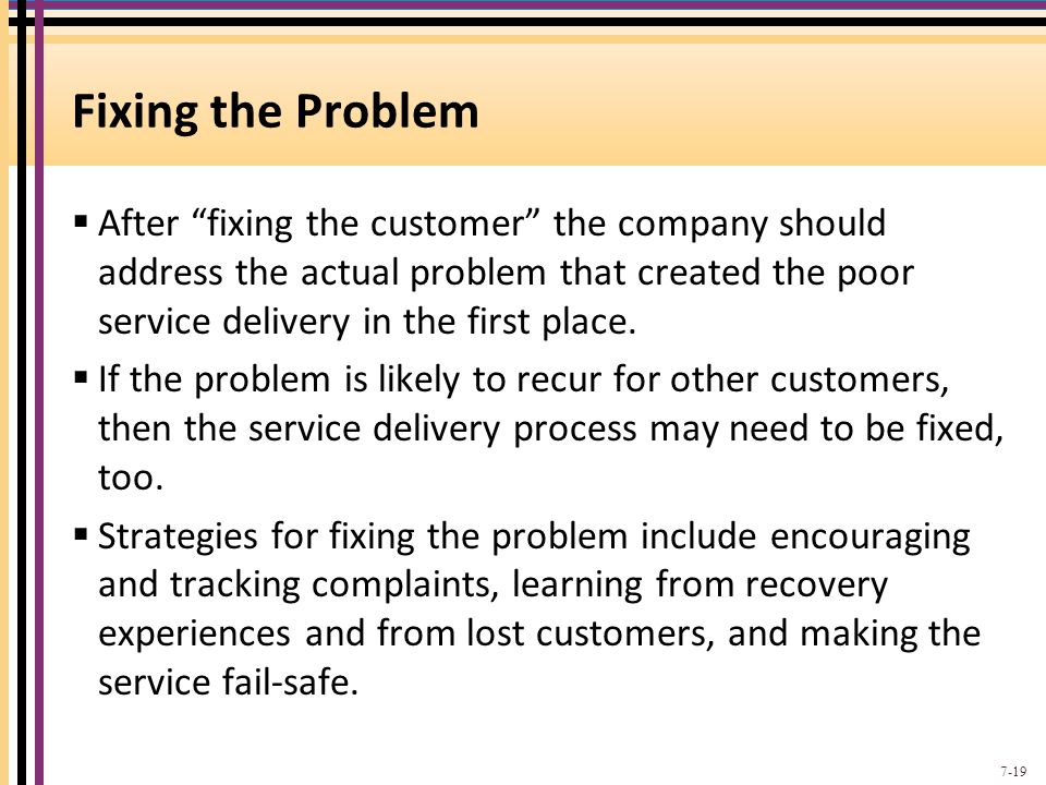 Problems and Strategies in Services Marketing